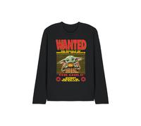 Star Wars The Mandalorian Cutest Bounty Wanted Grogu Long Sleeve T-Shirt, Black Black L
