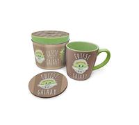 Star Wars The Mandalorian Cutest In The Galaxy Mug Coaster & Tin Gift Set