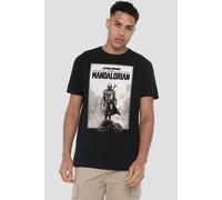 Star Wars The Mandalorian Desert Poster T-Shirt, Black | Size: Medium Star Wars Black M