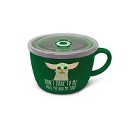 Star Wars The Mandalorian 'DON'T TALK TO ME' Soup & Snack Mug Green