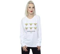 Star Wars The Mandalorian Expressions Of The Child Sweatshirt In White White