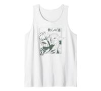 Star Wars The Mandalorian Grogu and Mando Manga Tank Top