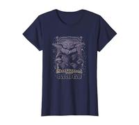 Star Wars: The Mandalorian Grogu Meditation Tarot Card T-Shirt, Women, Navy Blue, XX-Large