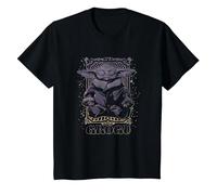 Star Wars: The Mandalorian Grogu Meditation Tarot Card T-Shirt, Youth, Black, 2T