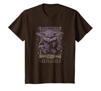 Star Wars: The Mandalorian Grogu Meditation Tarot Card T-Shirt, Youth, Brown, 3T