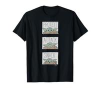 Star Wars The Mandalorian Grogu Protect Attack Snack Funny T-Shirt