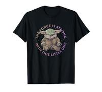 Star Wars: The Mandalorian Grogu The Force Is Strong Circle T-Shirt
