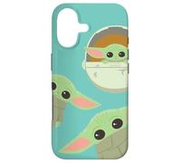 Star Wars The Mandalorian Grogu Triple Threat Teal Blue Case for iPhone 17