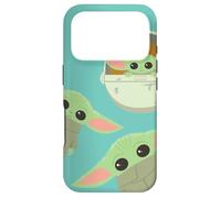 Star Wars The Mandalorian Grogu Triple Threat Teal Blue Case for iPhone 17 Pro