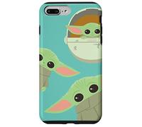 Star Wars The Mandalorian Grogu Triple Threat Teal Blue Case for iPhone 7 Plus/8 Plus