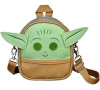 Star Wars The Mandalorian Grogu Unisex Mini Backpack Green/Brown Baby Yoda Fan Merchandise TV Series, green/brown, Standard,