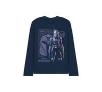 Star Wars The Mandalorian Hero Bokatan Kryze Long Sleeve T-Shirt, Navy | Size: XL Star Wars Navy XL