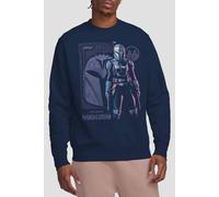 Star Wars The Mandalorian Hero Bokatan Kryze Sweatshirt, Navy Navy S
