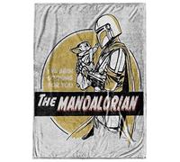 Star Wars The Mandalorian I've Been Looking for You Throw Blanket - Measures 50 x 70 inches - Fade Resistant Super Soft Fleece Bedding (Official Star Wars Product)