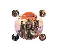 Star Wars The Mandalorian Legacy Vinyl Sticker Set 10 x 12.5 cm, Multicolour, Standard, Strong 3D Snack Holder