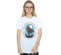 Star Wars The Mandalorian Legendary Warrior Greatest In The Galaxy Cotton Boyfriend T-Shirt In White White
