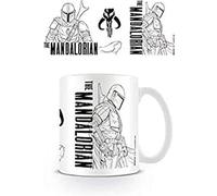 Star Wars: The Mandalorian (Line Art) Mug 1 Unité (Lot de 1) White