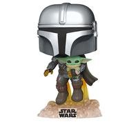 Star Wars The Mandalorian Mando with The Child Flying POP #402 Vinyl Figure