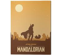 Star Wars: The Mandalorian Meeting Canvas Print Light Yellow/brown (60Cm X 80Cm)
