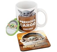 Star Wars: The Mandalorian Mug Gift Set (The Child Design) 11oz Ceramic Coffee Mug, Coaster & Keyring in Presentation Gift Box, Gifts for Men, Women and Kids - Official Merchandise
