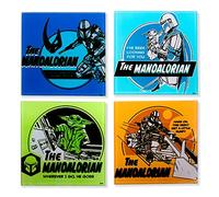 Star Wars: The Mandalorian Quotes Glass Coasters | Set of 4
