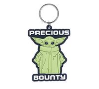 Star Wars: The Mandalorian RK39086C, Baby Yoda Rubber Keyring, Unisex, Multicoloured, 4.5 x 6 cm