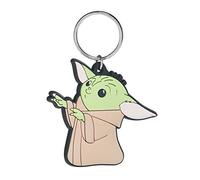 Star Wars: The Mandalorian RK39094C, Baby Yoda Rubber Keyring, Unisex, Multicoloured, 4.5 x 6 cm
