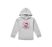 Star Wars - The Mandalorian Star Wars The Mandalorian Christmas Galaxy'S Greetings Youth Kids Pull-Over Hoodie, Athletic Heather | Size: 5-6 Years Star Wars - The Mandalorian Grey 5-6 Years