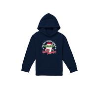 Star Wars - The Mandalorian Star Wars The Mandalorian Grogu Christmas Snowflakes Youth Kids Pull-Over Hoodie, Navy | Size: 5-6 Years Star Wars - The Mandalorian Navy 5-6 Years
