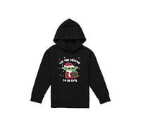 Star Wars - The Mandalorian Star Wars The Mandalorian Grogu Tis The Christmas Season Youth Kids Pull-Over Hoodie, Black | Size: 5-6 Years Star Wars - The Mandalorian Black 5-6 Years