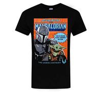 Star Wars The Mandalorian T Shirt for Men | Adults Baby Yoda Gift Top | Black Short Sleeve Tee