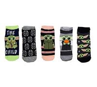 Star Wars The Mandalorian The Child Juniors/Womens 5 Pack Ankle Socks Size