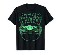 Star Wars The Mandalorian The Child Neon Line Art T-Shirt