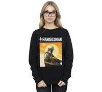 Star Wars The Mandalorian The Child Two Moons Sweatshirt In Black Black