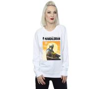 Star Wars The Mandalorian The Child Two Moons Sweatshirt In White White