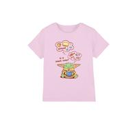 Star Wars - The Mandalorian The Mandalorian & Grogu Snack Time Kids T-Shirt, Pink | Size: 3-4 Years Star Wars - The Mandalorian Pink 3-4 Years