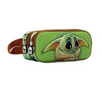 Star Wars The Mandalorian Thermal-3D Double Pencil Case, Green