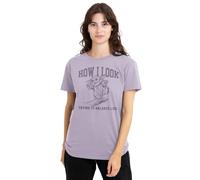 Star Wars The Mandalorian Trying to Balance Life Ladies T Shirt, Soft Lavender, Medium