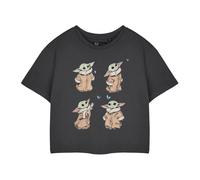 Star Wars The Mandalorian Womens/Ladies Grogu Cropped Short-Sleeved T-Shirt