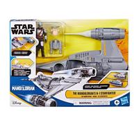 Star Wars Epic Hero Series The Mandalorian's N-1 Starfighter Set, Action Figure Toys for 4+ Year Old Boys and Girls