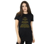 Star Wars The Phantom Menace Opening Crawl Cotton Boyfriend T-Shirt In Black Black