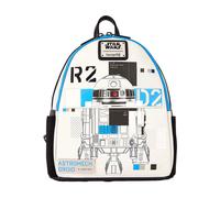 Star Wars: The Power of The Force R2-D2 Astromech Droid Light Up Mini Backpack- unisex- LOUNGEFLY- School Bags- Multicolor- ONE SIZE- Kids ONE SIZE