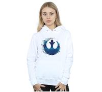 Star Wars The Rise Of Skywalker Resistance Symbol Wave Hoodie Disney White L