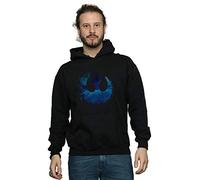Absolute Cult Star Wars The Rise Of Skywalker Resistance Symbol Wave Men's Hoodie Black XX-Large