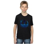 Star Wars The Rise Of Skywalker Resistance Symbol Wave T-Shirt Disney Black 9 Years