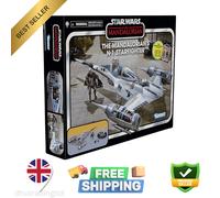 Star Wars Vintage Collection Mandalorian N-1 Starfighter and figures