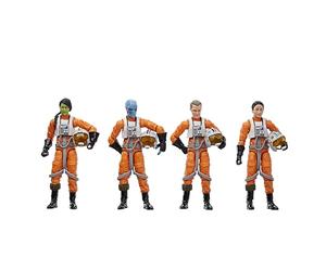 STAR WARS The Vintage Collection X-Wing Pilot 4-Pack, Ahsoka 3.75 Inch Collectible Action Figures