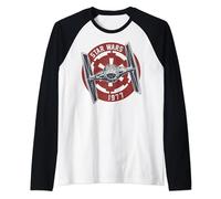 Star Wars Tie Fighter Imperial 1977 Badge Raglan Baseball Tee
