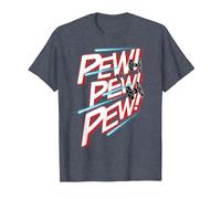 Star Wars TIE Fighter Pew Pew Blaster Text T-Shirt, Men, Heather Blue, XX-Large
