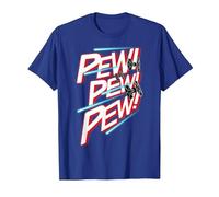Star Wars TIE Fighter Pew Pew Blaster Text T-Shirt, Men, Royal Blue, Small
